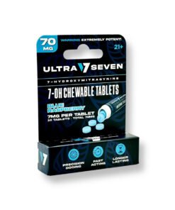 Ultra Seven 7-Oh Chewable Tablets Blue Raspberry 70mg