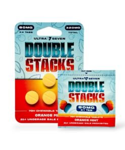 Ultra Seven Double Stacks 7-Oh Chewable Tablets Orange Mint 80mg Per Tablet