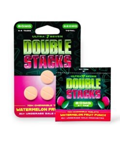 Ultra Seven Double Stacks 7-Oh Chewable Tablets Watermelon Fruit Punch 80mg Per Tablet